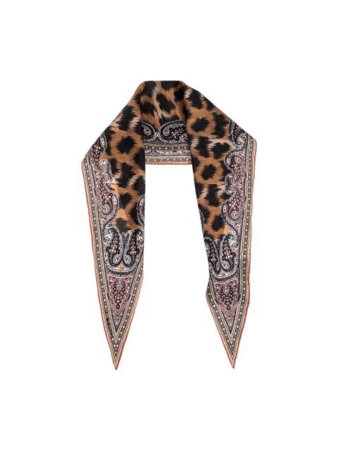 animal-print scarf