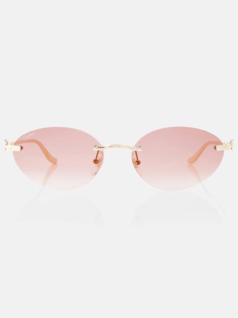 Panthère de Cartier oval sunglasses