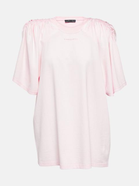 Embroidered cotton top