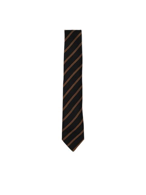striped silk tie