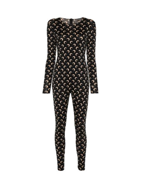 Moon printed catsuit