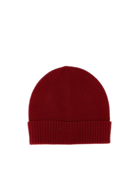 ribbed-cuff cashmere beanie