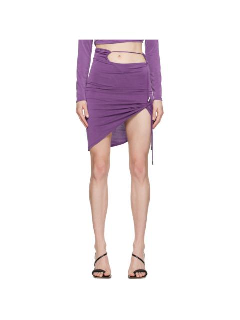 Purple 'La Jupe Espelho Court' Miniskirt