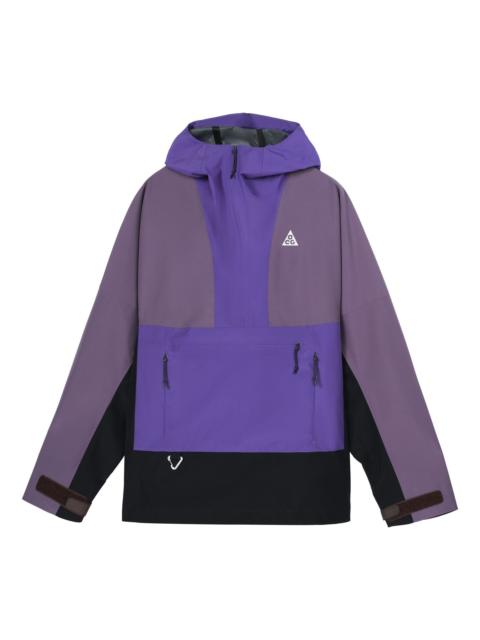 Men's Nike ACG Colorblock Casual Hooded Jacket Autumn Purple DN3910-579