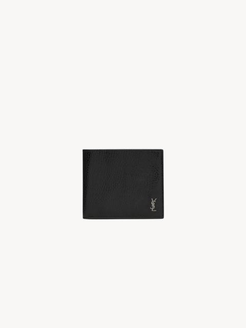 TINY CASSANDRE EAST/WEST WALLET IN GRAINED LEATHER