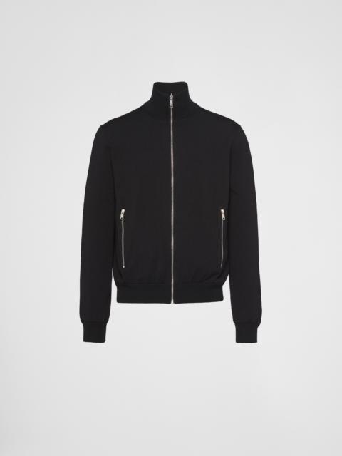 Reversible wool and Re-Nylon jacket