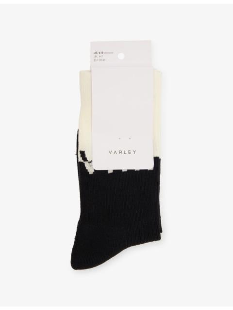 Stellar Colour-Block Cotton-Blend Socks