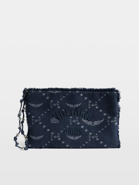 Angel Monogram Denim Pochette