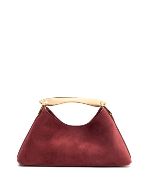 Mini Boomerang Suede Burgundy