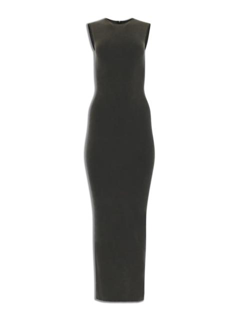 SLEEVELESS MAXI WASHED BLACK