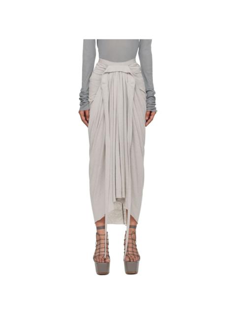 Off-White Concordians Knee Draped Midi Skirt