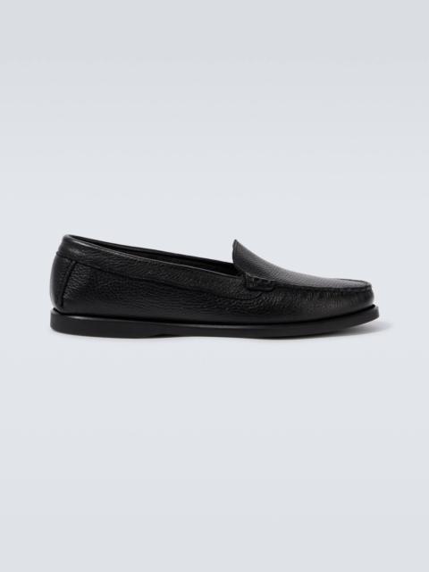 City leather loafers