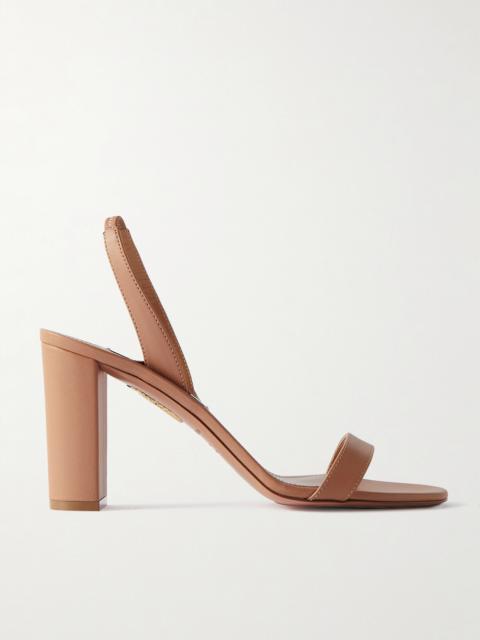 So Nude 85 Leather Slingback Sandals