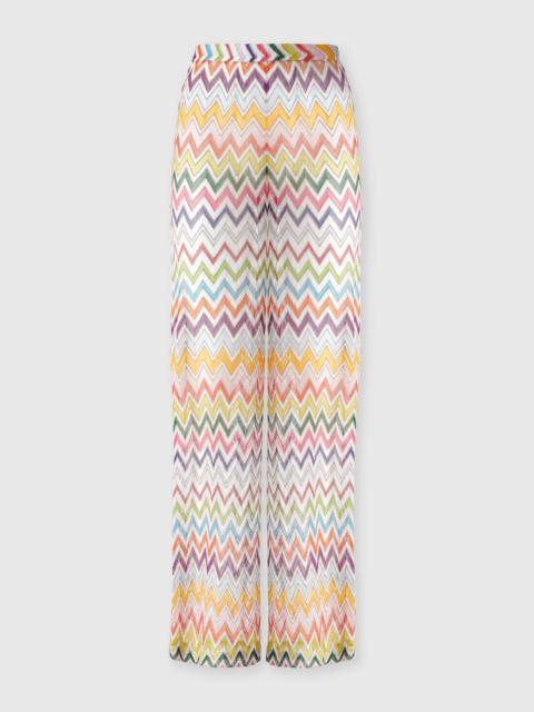 Palazzo pants with elastic waist