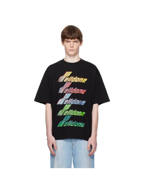 Black Multi Rainbow Logo T-shirt
