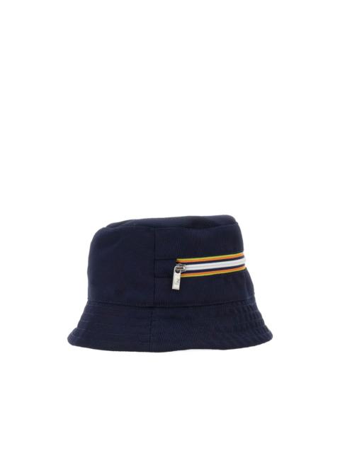 zip-detail bucket hat