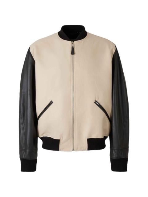 zip-up bomber jacket