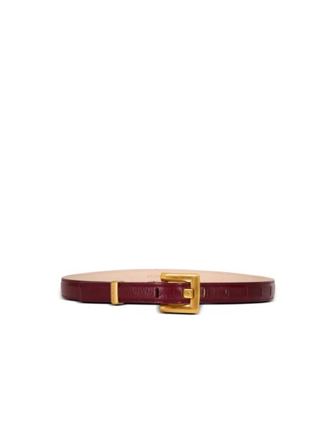 Anthem calfskin leather belt