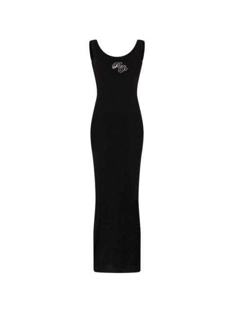 logo-detail maxi dress