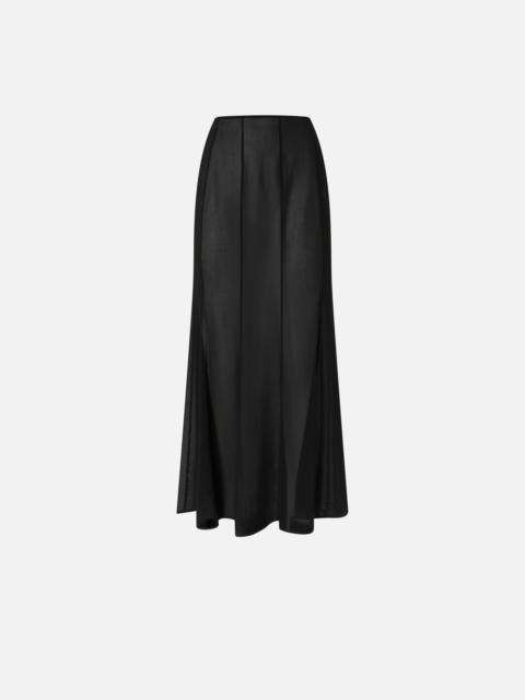 LONG SKIRT WITH SHEER DETAILS