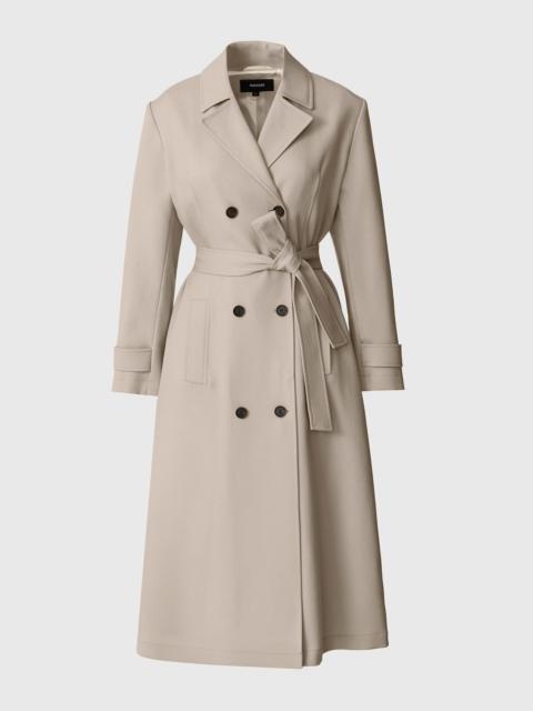 LORNA Wool Gabardine Trench Coat