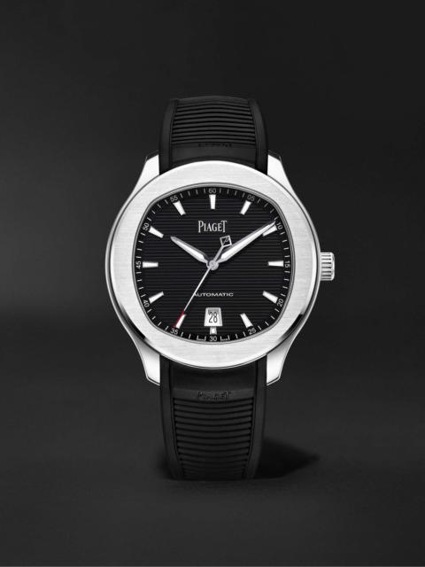 Piaget Polo Date Automatic 42mm Stainless Steel and Rubber Watch, Ref. No. G0A47014