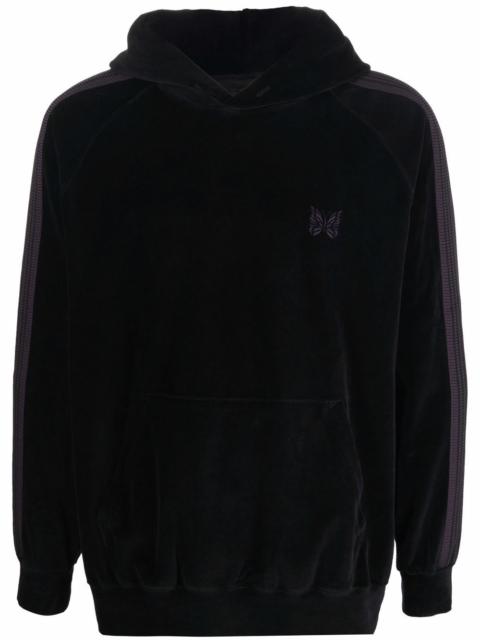 side-stripe pullover hoodie