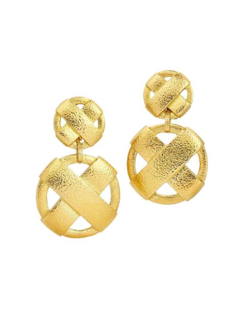Hammered XO Earrings