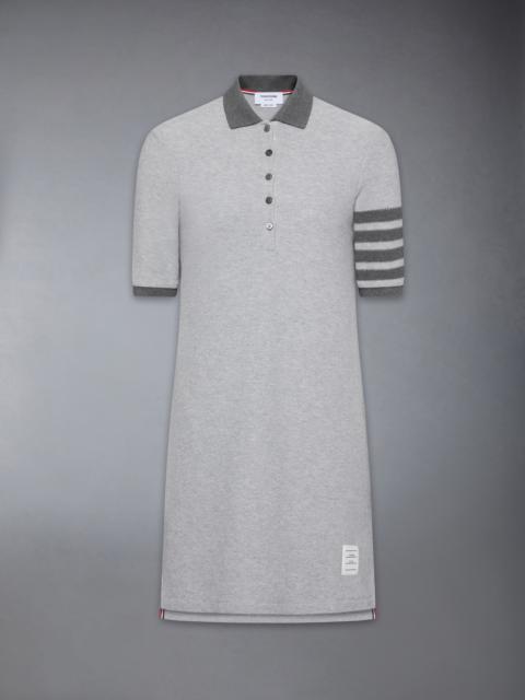 TEXTURED PIQUE 4-BAR POLO DRESS