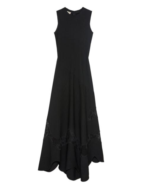 sound-neck midi dress