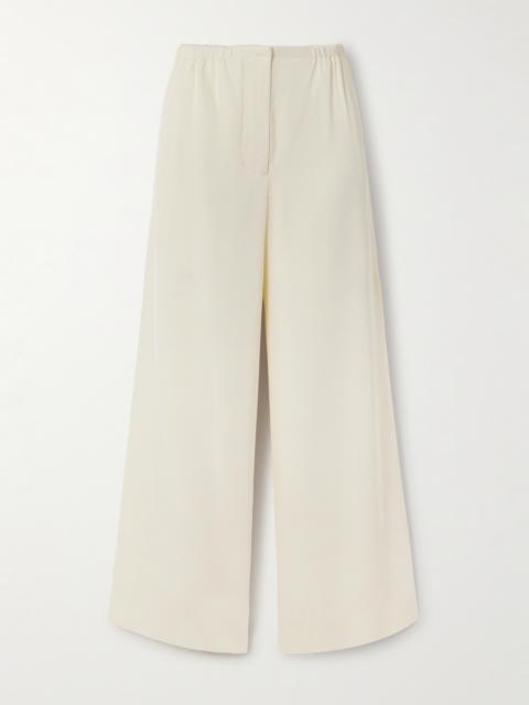 Meadow Pleated Twill Wide-leg Pants