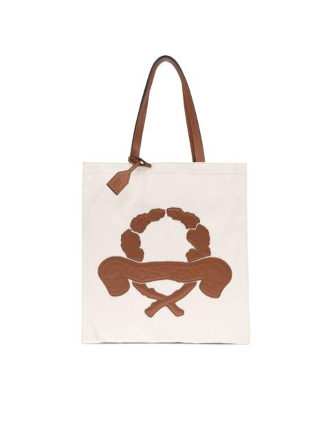 logo-debossed shoulder bag