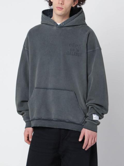 Graphite-grey sweatshirt with embossed logo