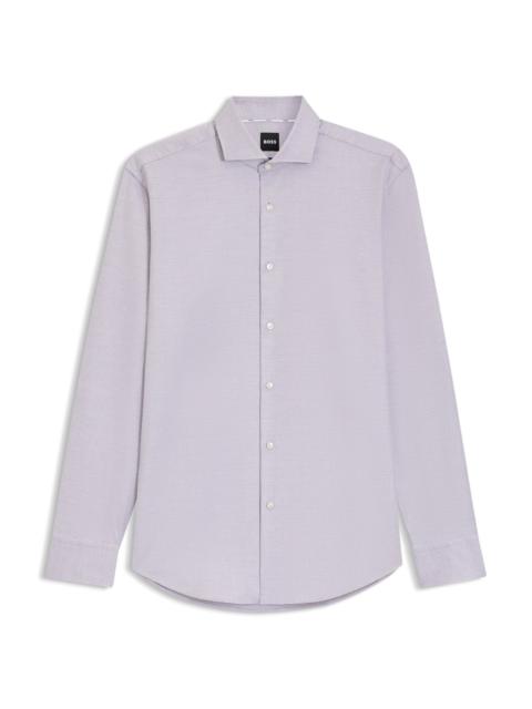 REGULAR-FIT SHIRT IN PRINTED COTTON TWILL