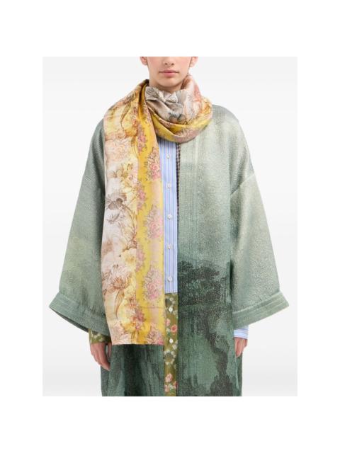 floral-pattern scarf