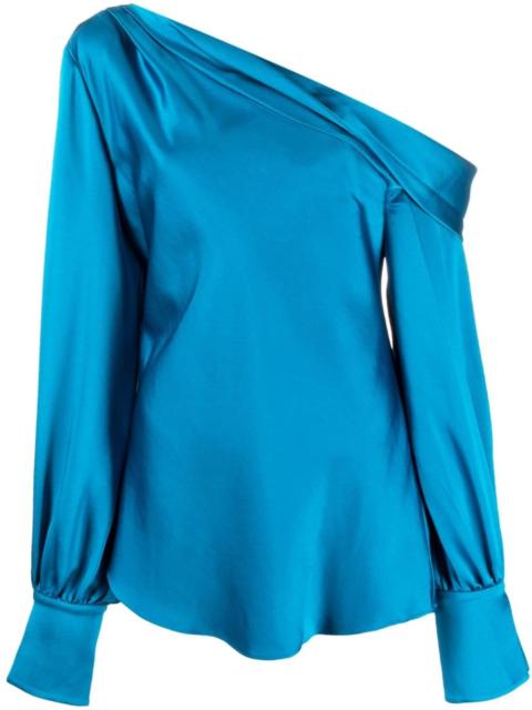 Alice satin off-shoulder top