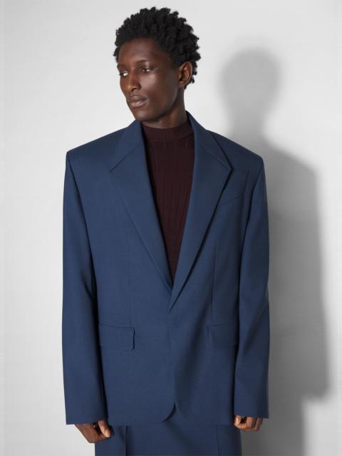 blue straight tailored jacket