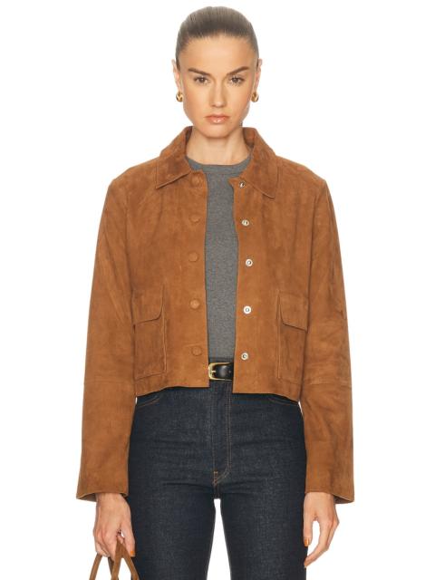 Annie Cropped Suede Jacket