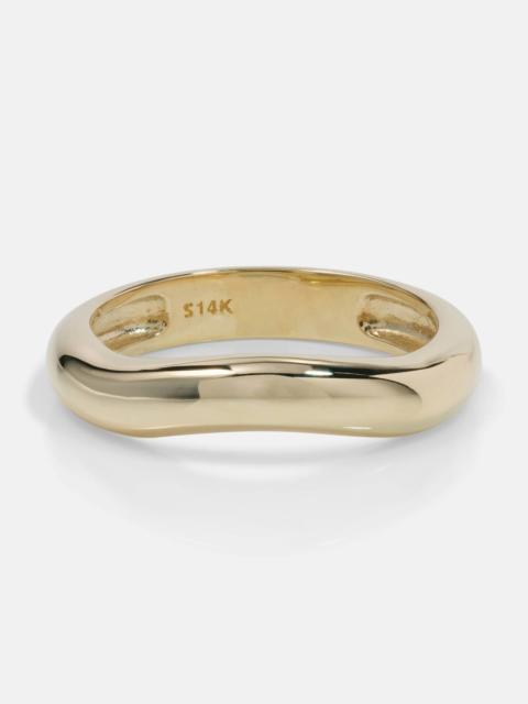 Bold Merge 14kt gold ring