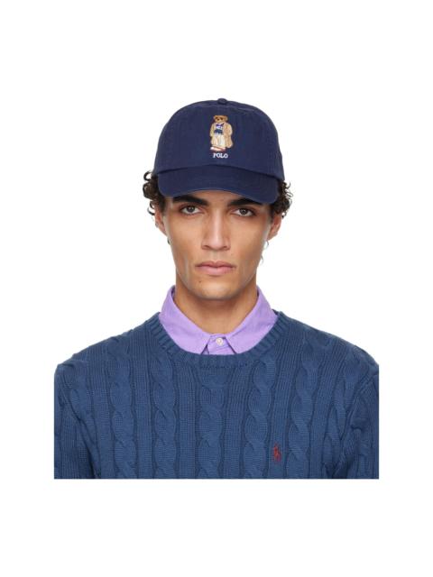 Navy Polo Bear Twill Ball Cap