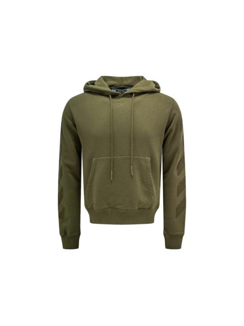 OFF-WHITE Slim Fit Rubber Arrows Hoodie Green