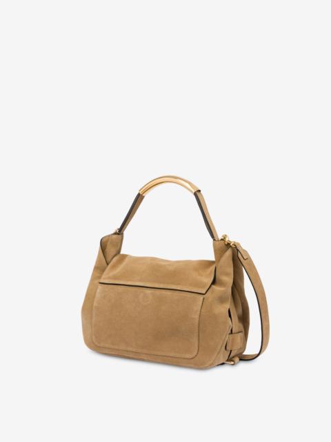 BRAIDED SUEDE HANDLE ME BAG