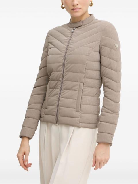 quilted zip jacket