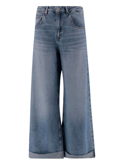 turn-up hem jeans