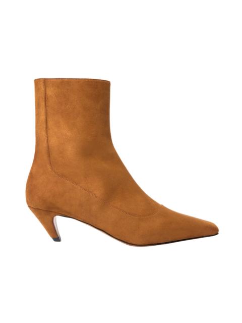Pecan Suede Spur Bootie