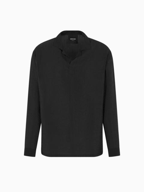 JACQUARD CUPRO POLO SHIRT