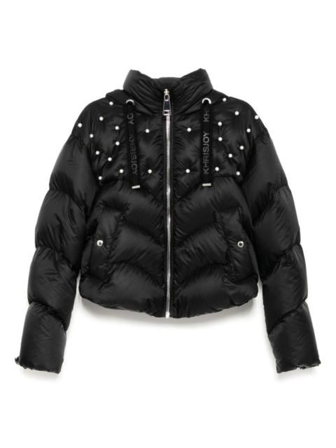 Hug faux-pearl jacket