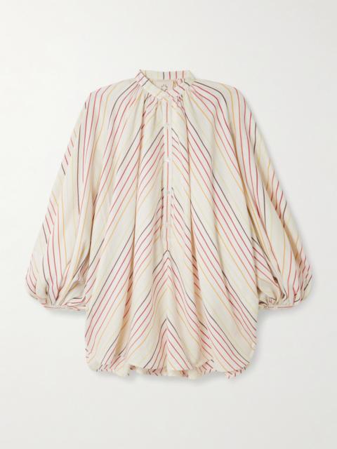 Touareg Oversized Striped Cotton Mini Dress