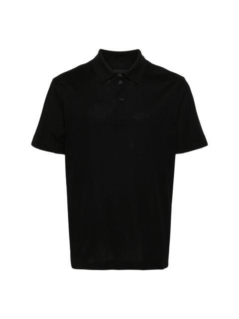 embroidered-monogram cotton polo shirt