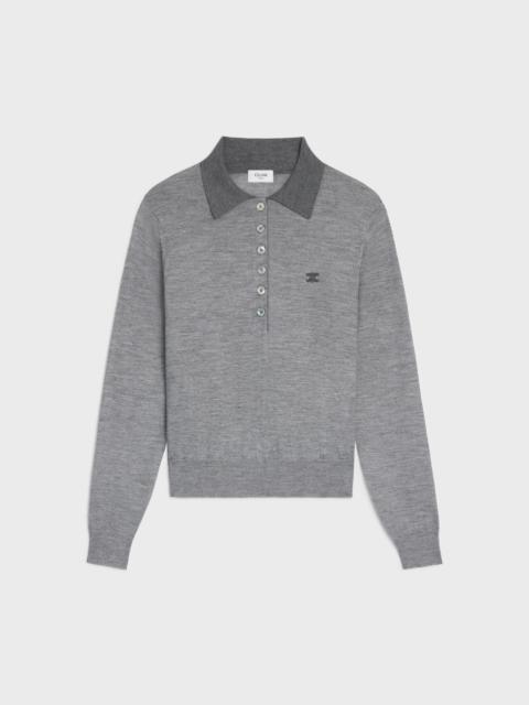 polo sweater IN fine cashmere silk